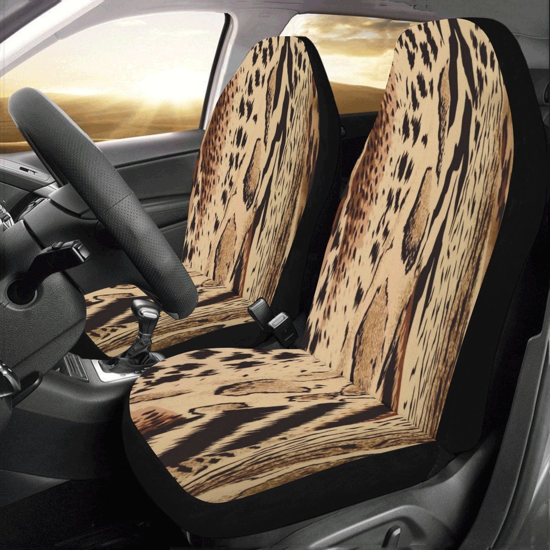 Animal Print Car Seat Covers set of 2 Etsy