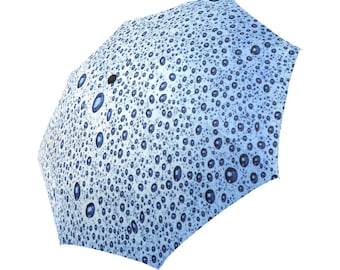 Anti-UV Wet Blue Automatic Foldable Umbrella