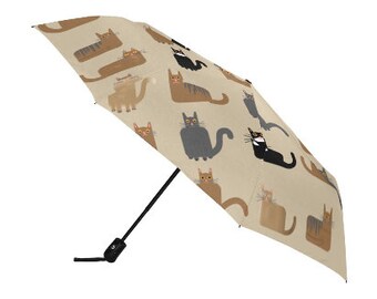 FOX PRODUCTS - Anti-UV Automatic Umbrella | CatAstrophe | (Outside Printing)(Model U09)