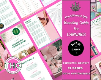 The Ultimate Cannabis Branding Workbook I Done for You Instant Download Print and Fill in Guide to branding your cannabis business