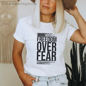 Freedom over Fear Freedom keeper shirt Womens Short Sleeve Tee Election 2024