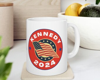 Robert Kennedy Jr. for President Election 2024 RFK 11oz Coffee Cup Political Mug