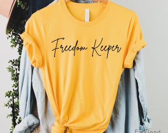 Freedom Keeper Tee Informed Consent Activist Shirt MAHA Mom