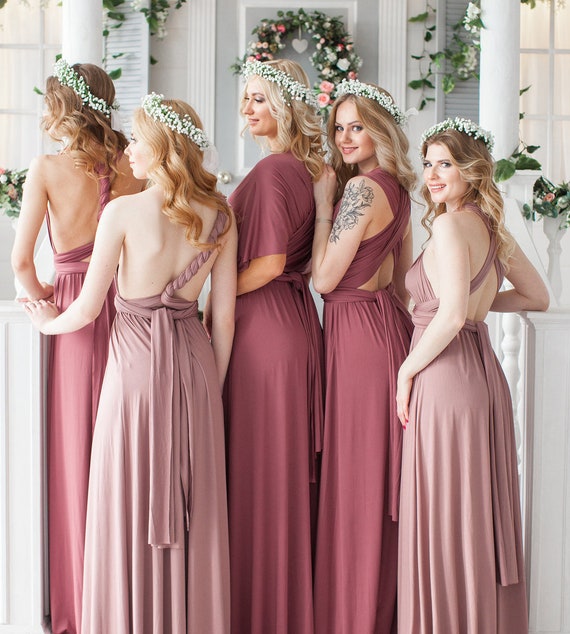 Mauve Bridesmaid Dresses