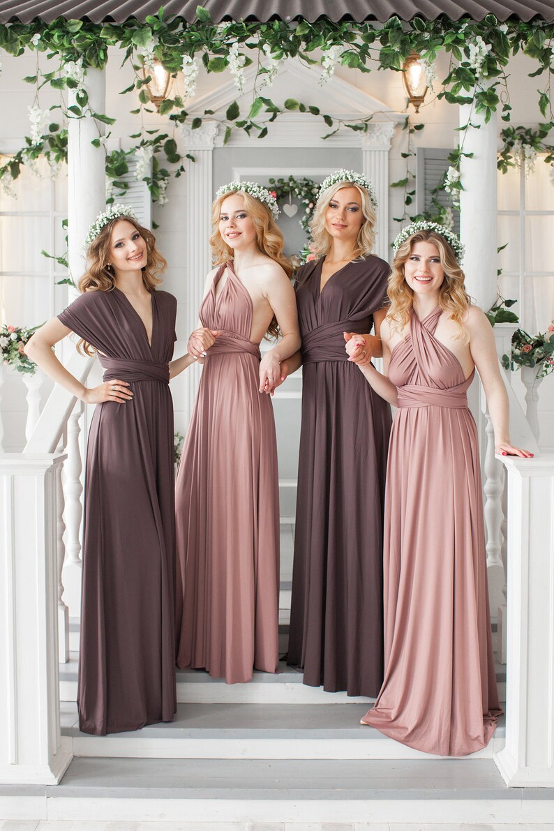 champagne multiway dress