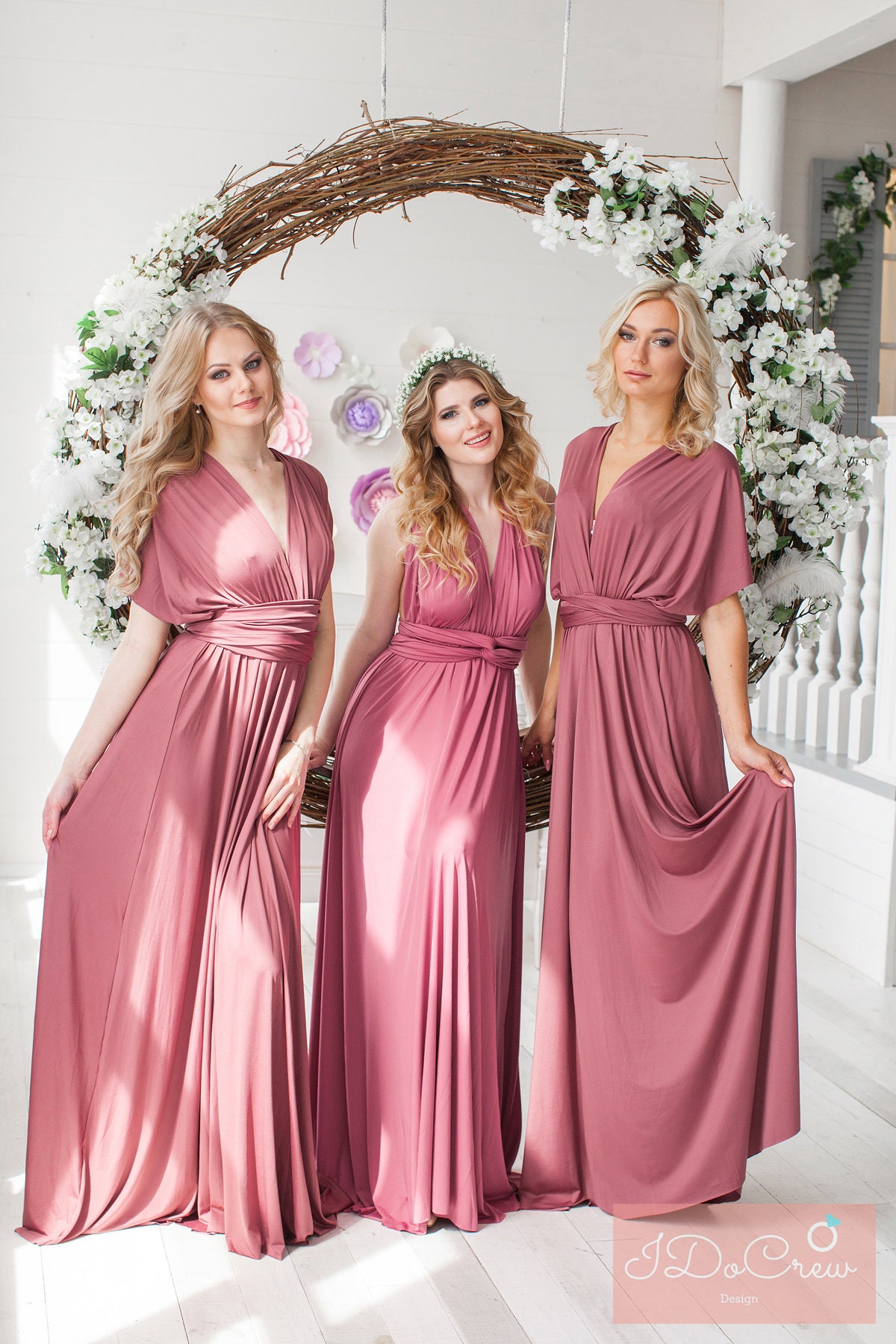 Dusty Rose Bridesmaid Dresses 5