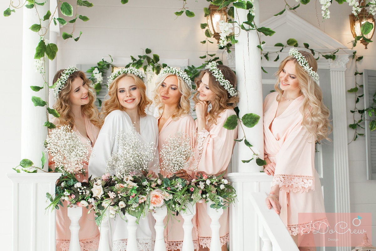 set of 6 bridesmaid robes
