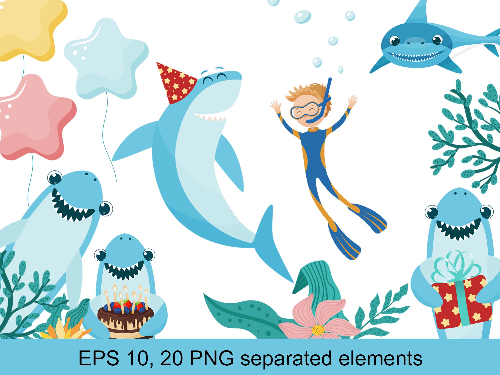Baby Shark Svg Cute Shark Birthday Clipart Happy Diver Png Etsy Baby Shark Svg Cute Shark Birthday Clipart Happy Diver Png Etsy