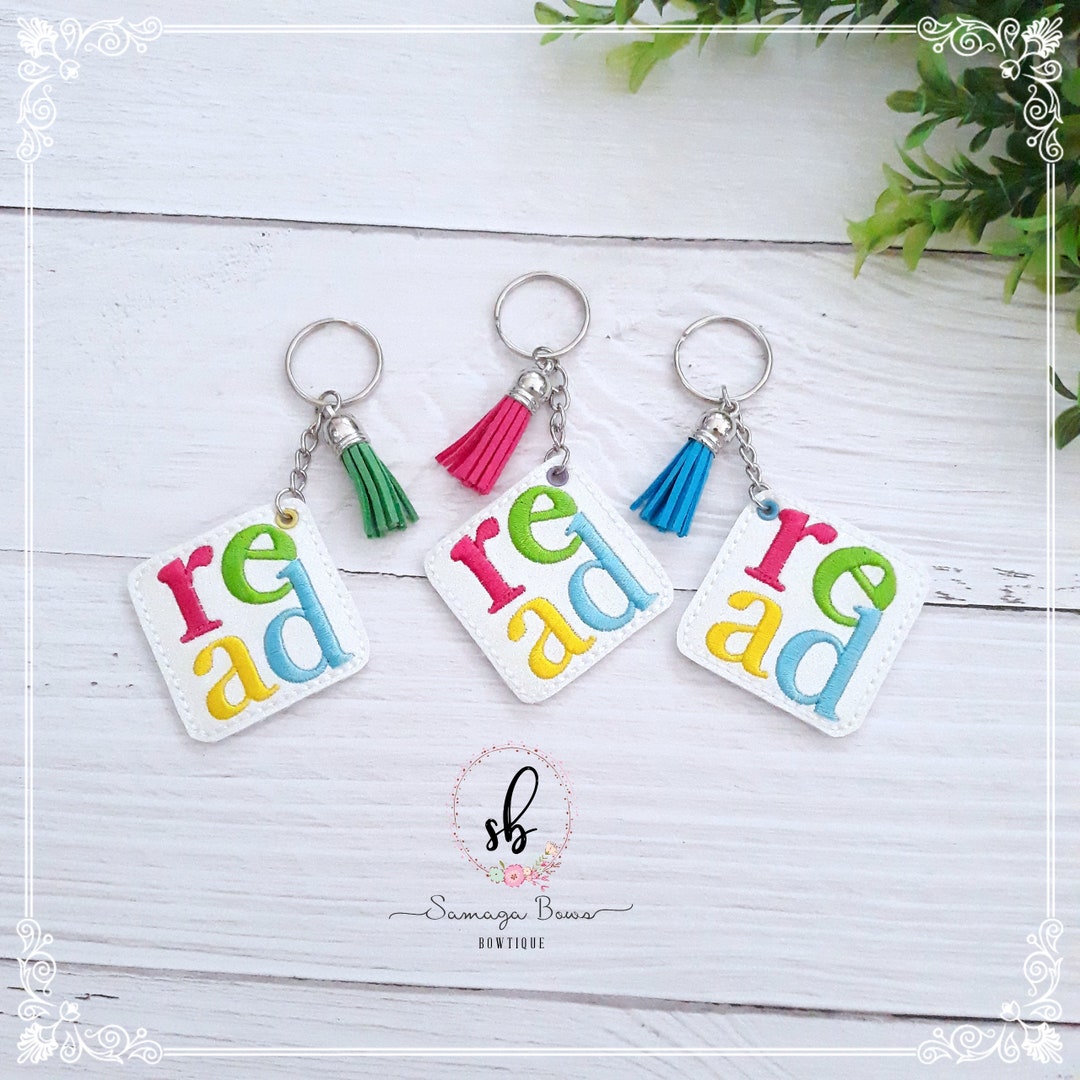 Reader Keychain, Colorful Backpack Charm, Teacher Gift - Etsy