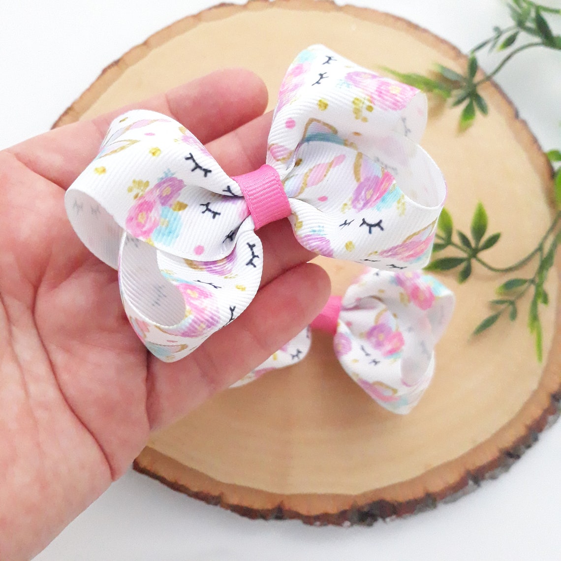 Unicorn Hair Bows Unicorn Bow Unicorn Gift Toddler Unicorn Etsy