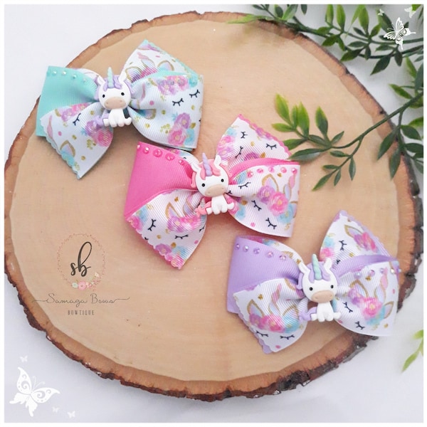 Boutique Tassy Tail Unicorn Hairclip main image 1