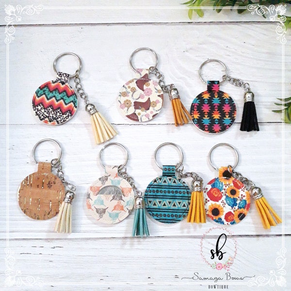 Quarter holder, Quarter keeper keychain, Quarter holder keychain, Western quarter keeper, Sunflower coin holder, Aztec print coin keychains,