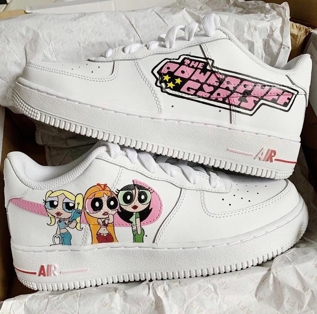 The Powerpuff Girls Air Force 1 Custom Limited Edition Perfect Etsy
