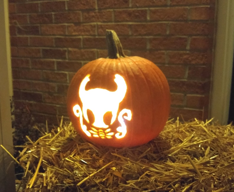 The Knight Pumpkin Stencil From Hollow Knight Etsy the-knight-pumpkin-stencil-from-hollow-knight-etsy