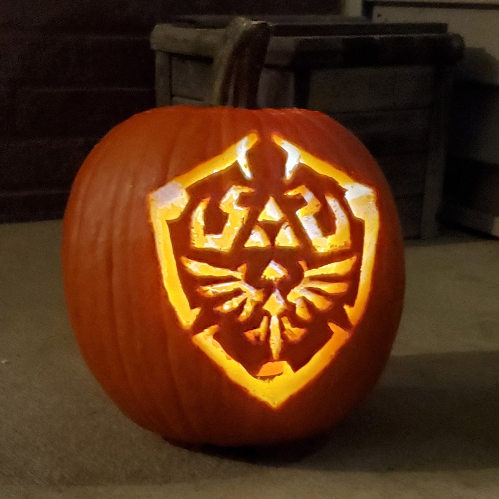 Zelda Hero Shield Pumpkin Stencil - Etsy