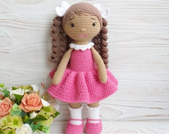Crochet doll for sale - Crochet doll for girls - Amigurumi doll - Gift for girls