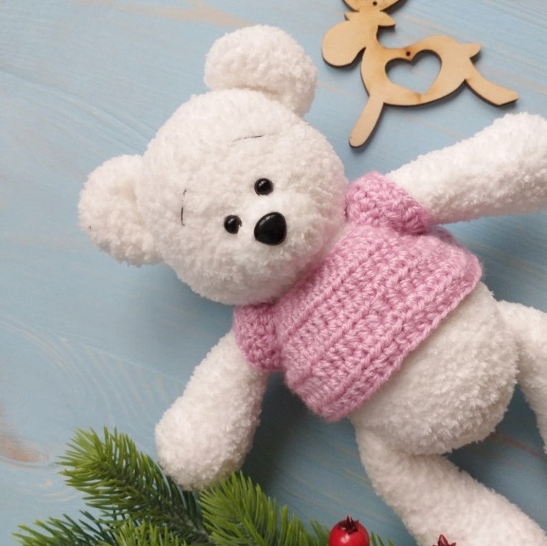 Crochet toy Teddy Bear Toy Crochet Teddy Bear Amigurumi animals Amigurumi Bear Amigurumi Knitted toy Ready to ship