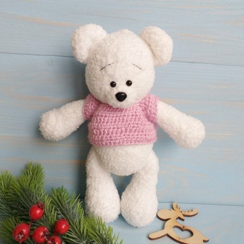 Crochet toy Teddy Bear Toy Crochet Teddy Bear Amigurumi animals Amigurumi Bear Amigurumi Knitted toy Ready to ship
