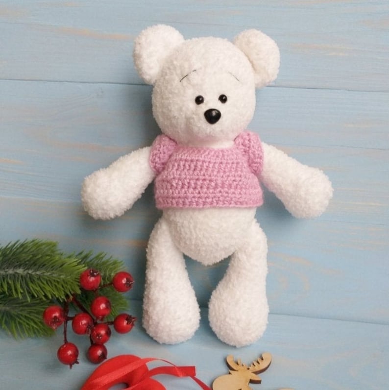 Crochet toy Teddy Bear Toy Crochet Teddy Bear Amigurumi animals Amigurumi Bear Amigurumi Knitted toy Ready to ship