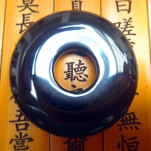 Natural  obsidian peace buckle necklace pendants mascot Safety n pendant
