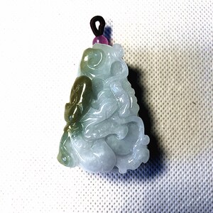 AAA Grade Genuine Natural Green  jade stone dragon jade good luck dragon pendants