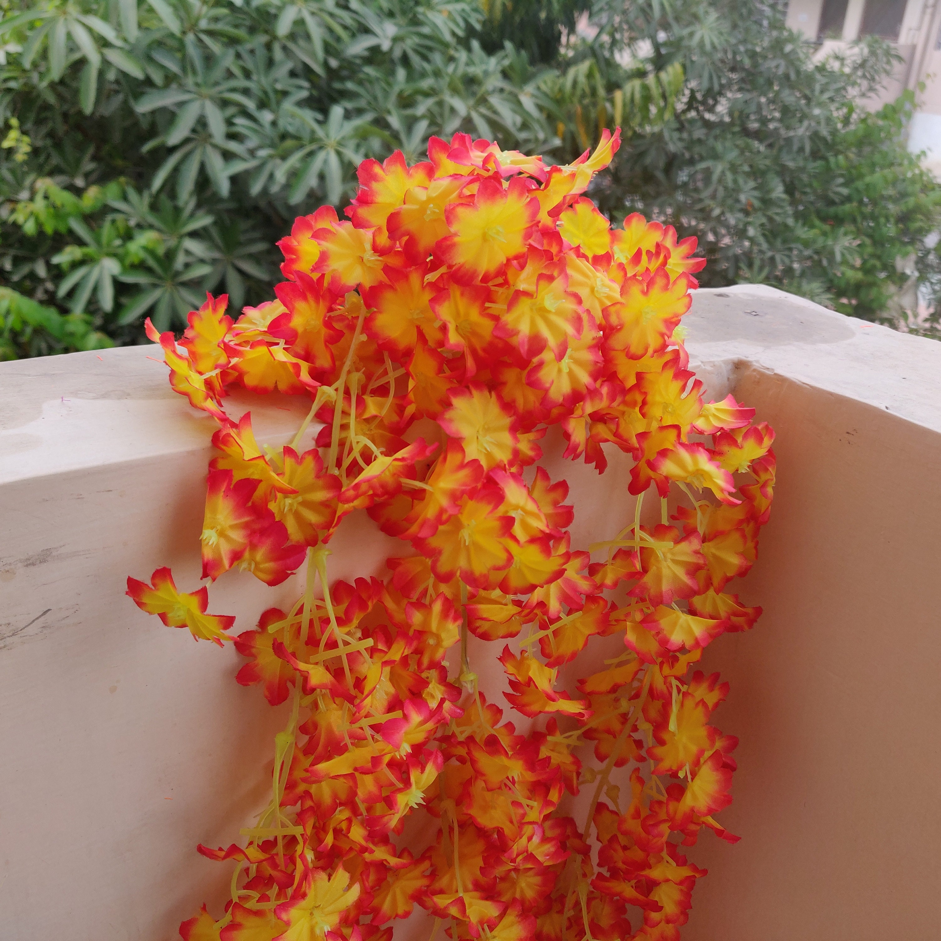Artificial Flower Vine Yellow Flower Arrangement Indian Etsy
