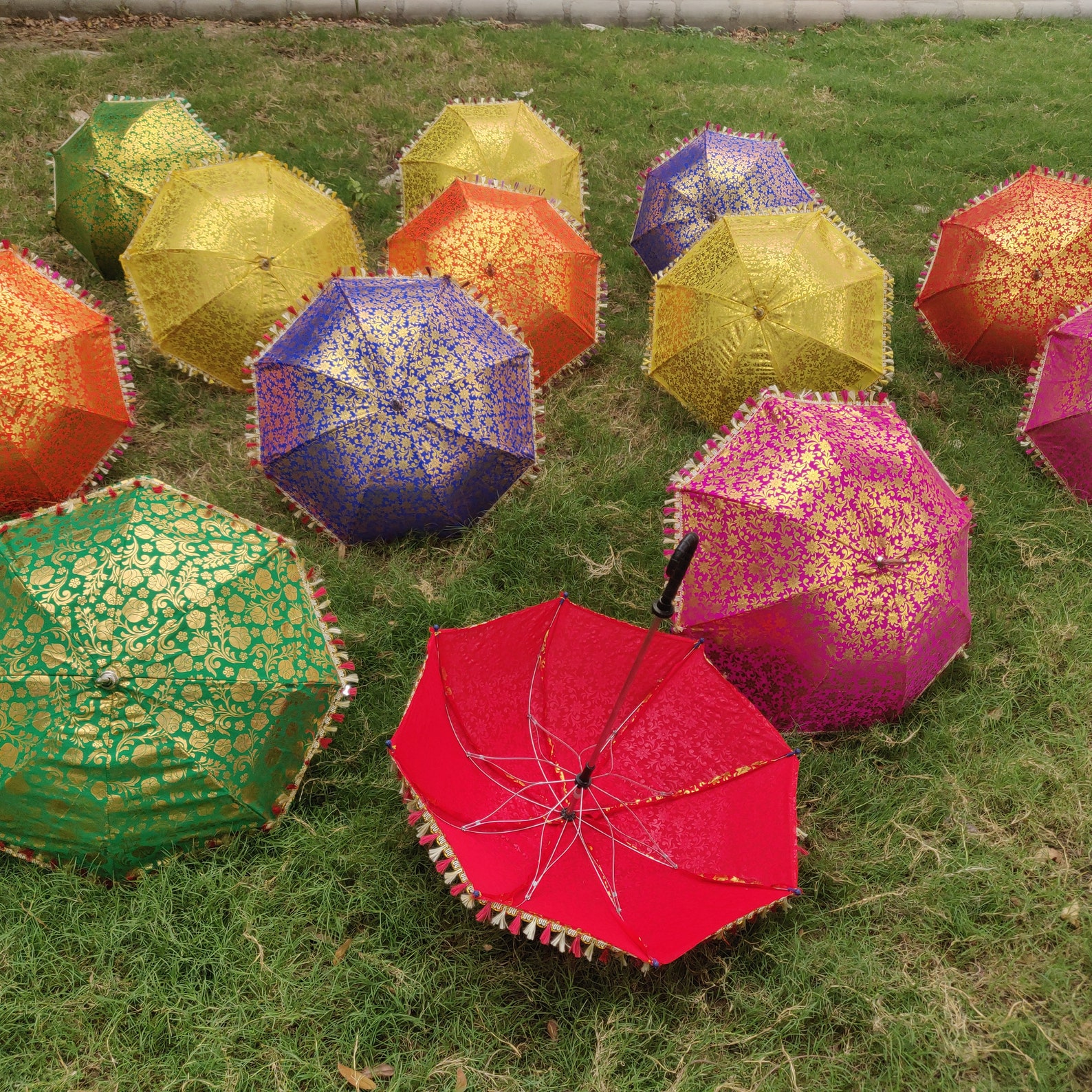 Indian Wedding Decoration Umbrellas Assorted Parasols Express Etsy