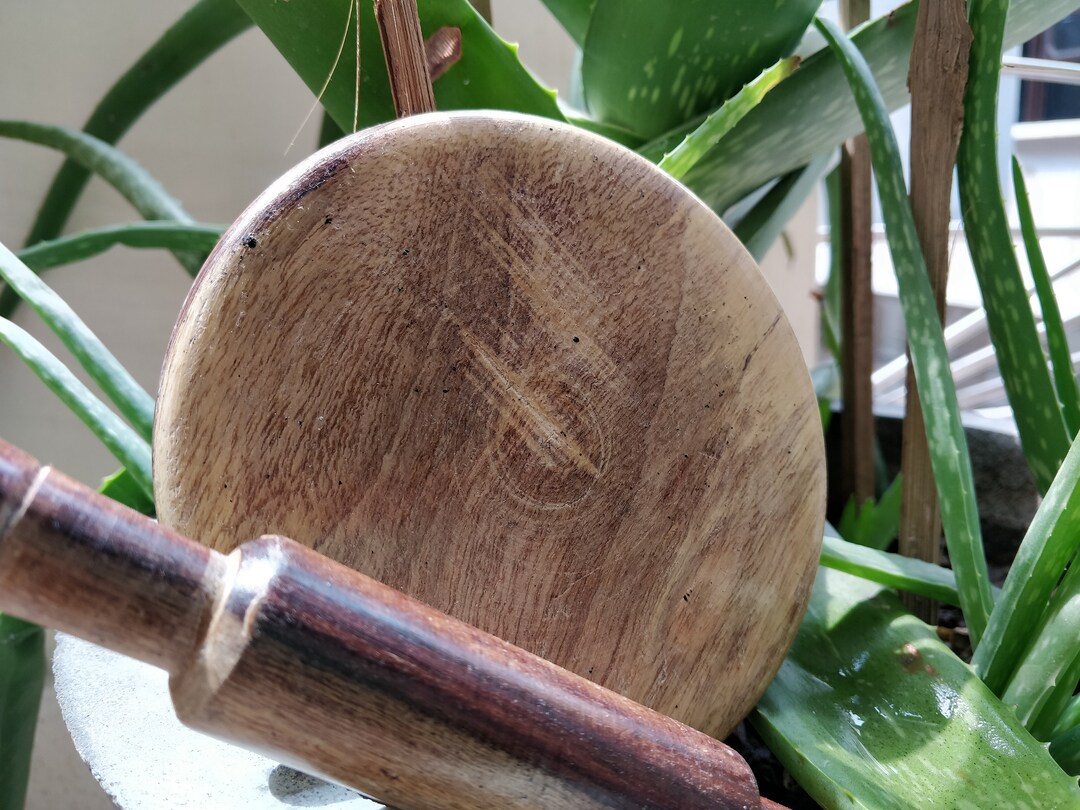 Indian Wooden Rolling Pin and Board Set Kids Playing Miniature Etsy