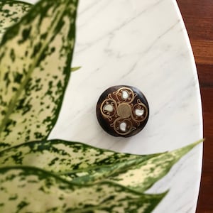 Mother of pearl compact mirror
