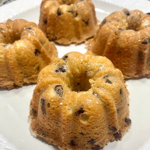 Gluten Free Chocolate Chip Cake, Mini Desserts, Thank You Gift, Sour Cream Coffee Cake, Mother&#39;s Day, Gift for Neighbor