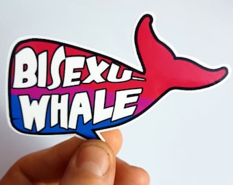 BisexuWhale Vinyl Sticker
