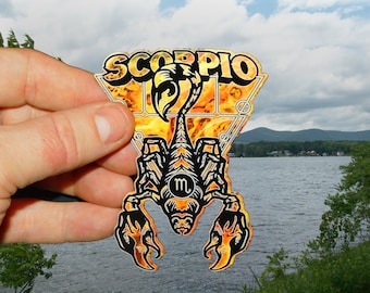 Scorpio Zodiac Art Vinyl Sticker