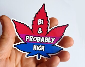 Bi and Probably High Vinyl Sticker