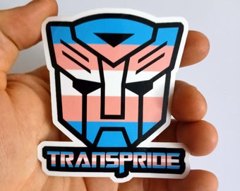 Trans Former Pride Vinyl Sticker