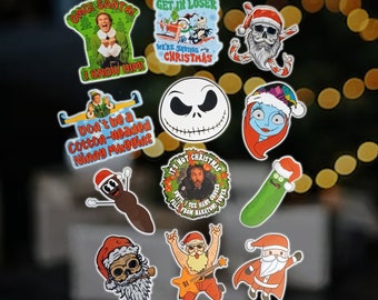 Christmas Novelty Stickers Vinyl 3.5 inch
