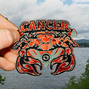 Cancer Zodiac Art Vinyl Sticker