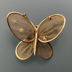 Antique Butterfly Brooch - Etsy
