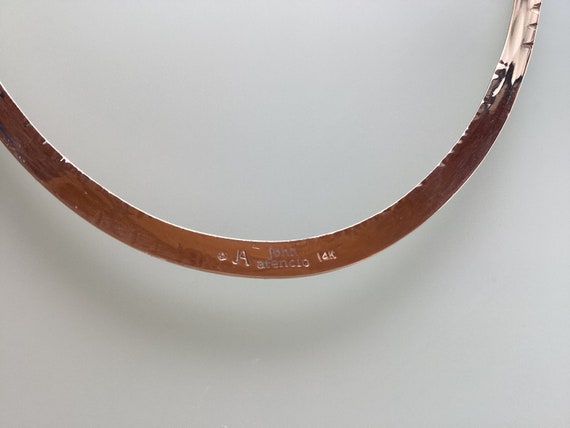 Choker Necklace Rare ! Estate 14k Collar Cuff Vin… - image 4