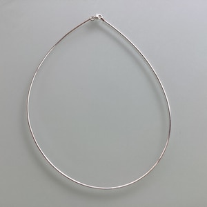 Omega Necklace Italian Sterling Silver Omega Necklace Omega Choker Necklace 2mm Omega Wire Necklace Pendant or Omega Slide Gift