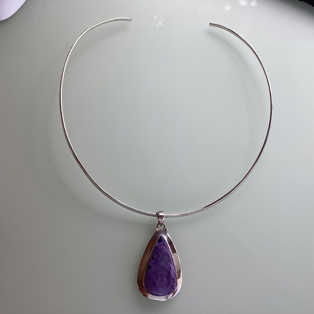 Vintage Silver Collar Necklace Cuff Choker Necklace Sterling Etsy