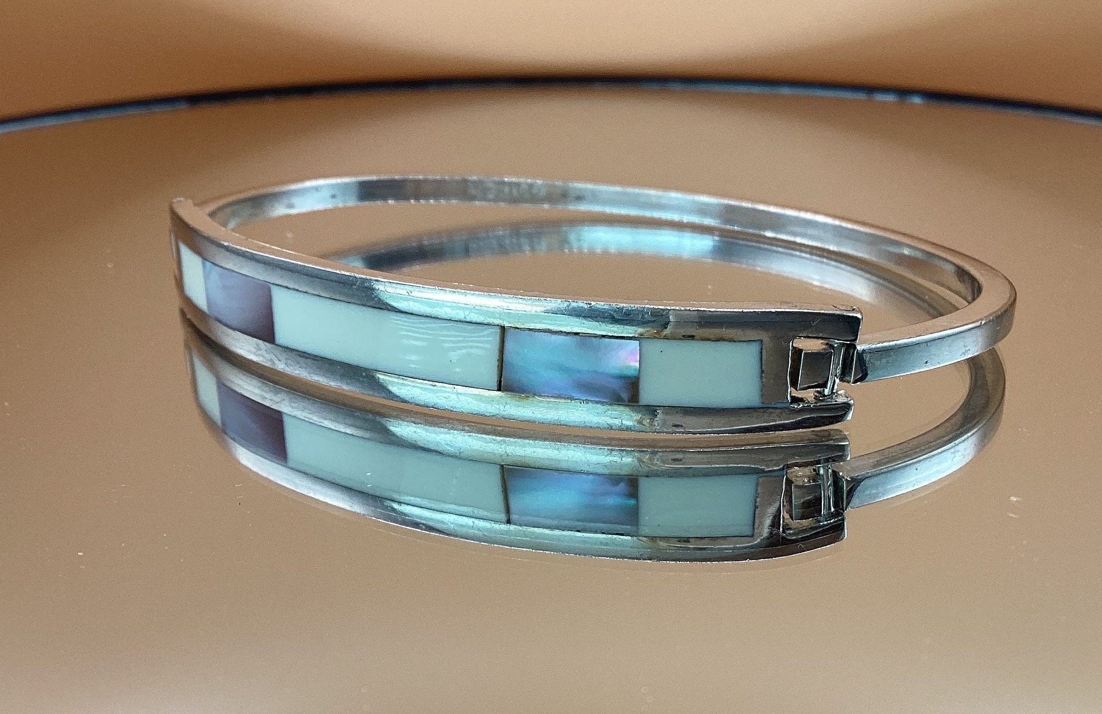 Mexican Silver Bangle Vintage - Etsy