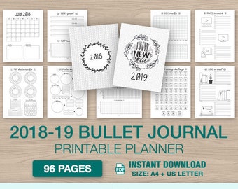 bullet journal printable etsy