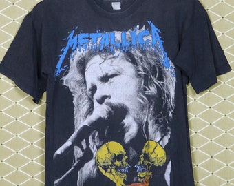 Metallica t-shirt, vintage rare tour shirt, Iron Maiden Slayer Megadeth Anthrax Exodus Judas Priest, big print, Nowhere Else to Roam