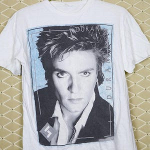 Duran Duran t-shirt vintage rare shirt white Depeche Mode 1980s New Order Wave Simon Le Bon Adam Ant A-ha ABC Culture Club Bronski Beat Wham