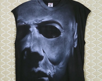 Halloween shirt horror movie airbrush T-shirt Michael Myers John Carpenter Friday 13th Jason Nightmare Elm Street Hellraiser Freddy Krueger