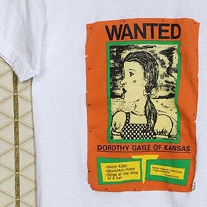 Wizard of Oz shirt, Stanley Desantis T-shirt, white tee, pop art gay lgbt Judy Garland Liza Minnelli Wiz Diana Ross Alice In Wonderland