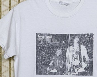 Sonic Youth T-shirt Soft Thin White Tee Shirt Vintage Rare - Etsy