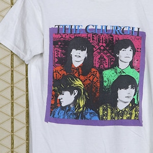 The Church t-shirt, 1985 tour tee shirt, Cure Echo Bunnymen Siouxsie Banshees Chameleons Comsat Angels Midnight Oil 1980s 80s 1986 Heyday