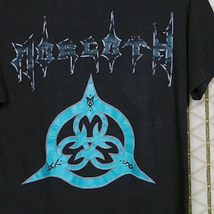 Morgoth t-shirt, black tee shirt, vintage rare death metal, Slayer Testament Behemoth Dismember Entombed, Darkness