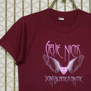 Stevie Nicks concert tour shirt, Fleetwood Mac, vintage 1983 tee shirt, soft and thin, Wild Heart concert Blame It On My, Screen Stars